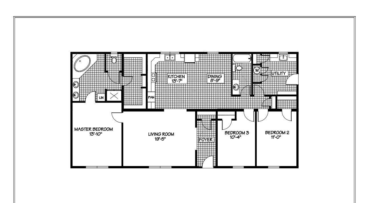 hand selected manufactured home floorplan